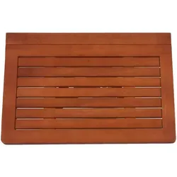 Garden Pleasure Klapptisch STANFORD - Rechteckig Dunkelbraun 60 cm x 40 cm - Gartentisch, klappbar und platzsparend, ideal für Balkon oder Garten. Robustes Eukalyptus-Gestell sorgt für Langlebigkeit im Außenbereich.