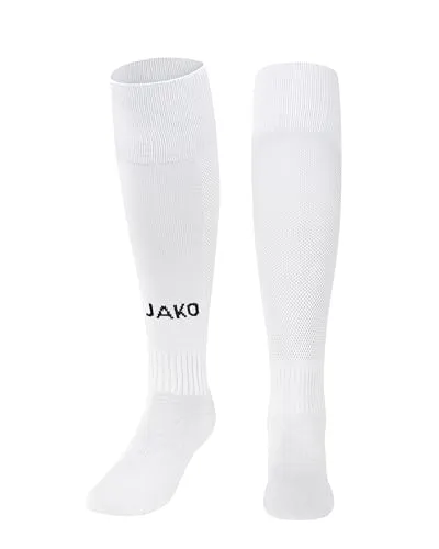 JAKO Herren støttestrømpe Glasgow 2.0 Stutzenstrumpf, Weiß, 47-50 EU
