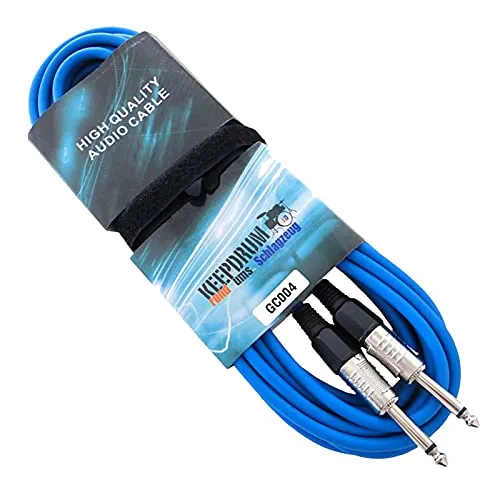 keepdrum GC-004 Gitarrenkabel 3m Blau