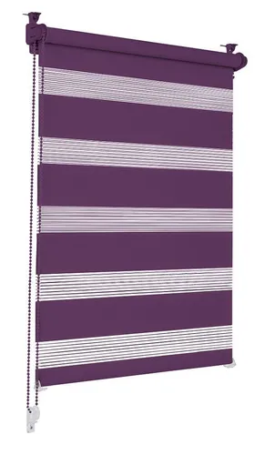 Doppelrollo Lila 100x150cm Klemmfix in lila von Sonello