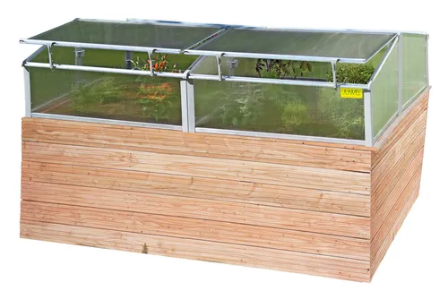 JUWEL Thermo-Frühbeet 200 - Gewächshaus für Hochbeet 2 x 1 m, hervorragende Wärmeisolierung und einfaches Easy-Fix Klicksystem