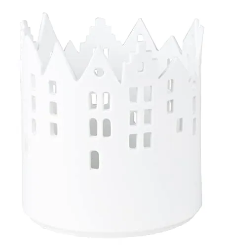 Räder Teelichthalter Marktplatz, Weiss