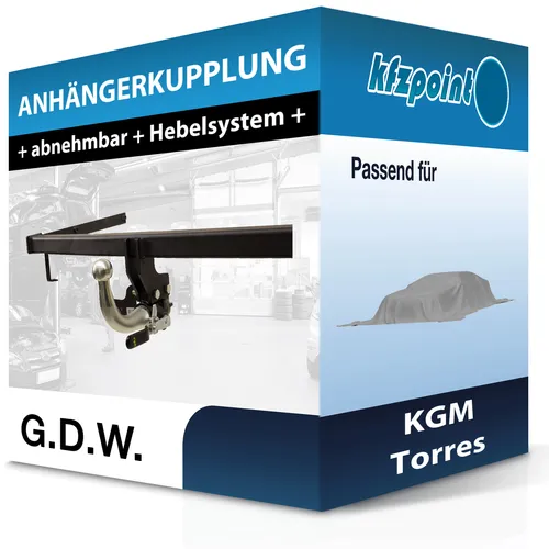 G.D.W. Abnehmbare Anhängerkupplung für KGM Torres (11.2023