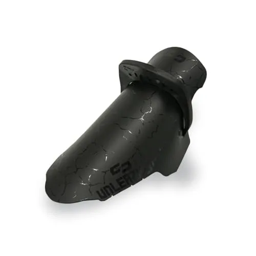 unleazhed Schraubbares Schutzblech | M01 Bolt On Mudguard | Für Fox 34*,36*,38 | Rockshox Zeb, Domain, Lyrik, Pike (Beschreibung beachten) | Made in Germany