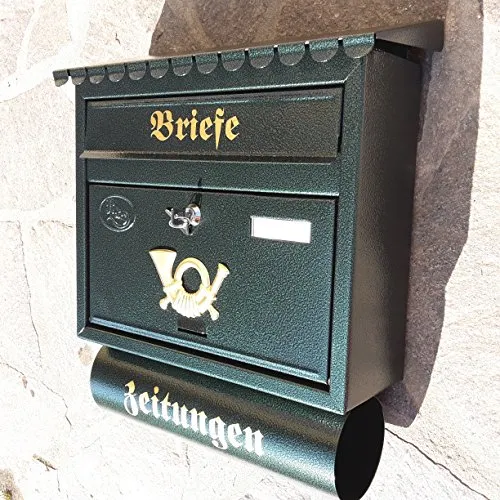 Pachurka & Dąże Großer Briefkasten XXL Grün/Dunkelgrün in grün von Pachurka & Dąże