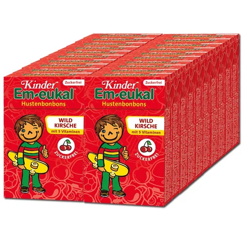  Em-eukal Kinder Minis Wildkirsche Bonbon 40g 20 Boxen 27,46€/1kg