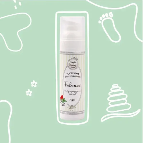 BadeFee Fußcreme „Pretty Feet“ 75ml Wassermelone-Minze
