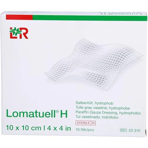 Lomatuell H Salbentüll 10x10 cm Steril