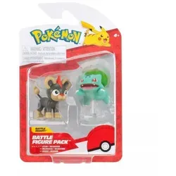 Pokémon: Set von 2 Figuren - Litleo, Bisasam