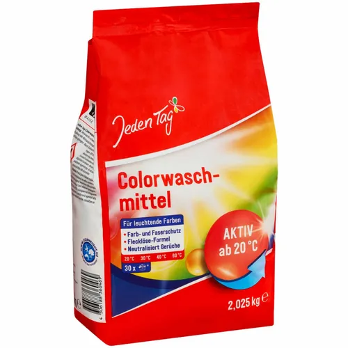 Jeden Tag Waschmittel Kompakt Color 2,025 kg 30WL