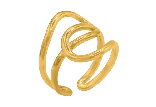 Heideman Fingerring Mucia goldfarben (Ring, 1-tlg., inkl. Geschenkverpackung), One Size Ring Frauen