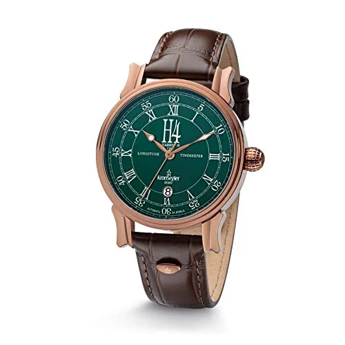 Kronsegler H4 Herren Armbanduhr Automatik Kupfer-Grün