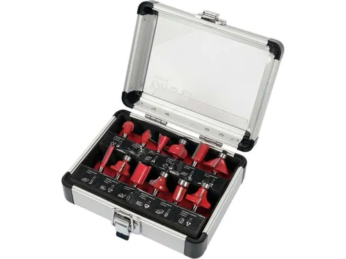 Yato YT-68006 Oberfräser Set mit 12 Fräsern