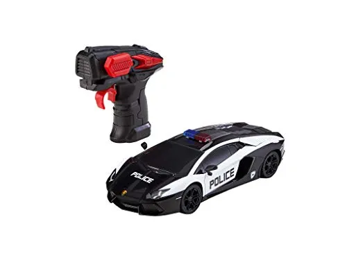 Revell Control Lamborghini Aventador Coupé Polizei I RC Scale Car mit 2.4 GHz-Fernsteuerung I Maßstab 1:24 I Actiongeladenes Polizei-Design I 10 km/h I LED-Frontbeleuchtung I ab 8 Jahren geeignet