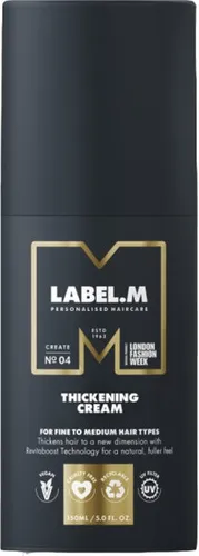 LABEL.M Verdickungscreme 150 ml - Haarstyling - Erleben Sie volles, natürliches Haar mit der Revitaboost-Technologie. Pflegt und glättet jede Haarsträhne für ein beeindruckendes Styling.