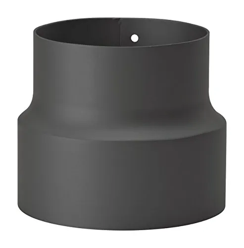 Reduzierung 150mm - 120mm Ofenrohr schwarz