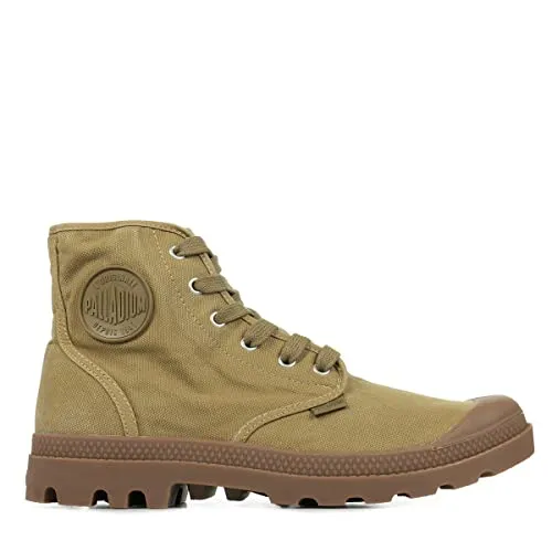 Palladium Herren Pampa Hi Hohe Sneaker - Grün, 40 EU - Herren-Sneaker mit robustem Canvas-Schaft und nachhaltiger Gummi-EVA-Außensohle, ideal für Abenteuer und Alltag.