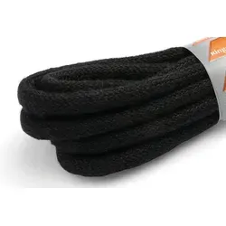 Ringelspitz Schnürsenkel - Rund & Dick: für Outdoor, Alltag & echte Statements, Ø 4,5 mm dick – für starken Look & festen Sitz schwarz Ø 4,5 mm x 150 cm