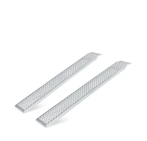 BRB-Lagertechnik Alu-Auffahrrampe, Paar 1500x200 mm - Auffahrrampen aus hochwertigem Aluminium, Tragkraft 400 kg pro Paar, mit Abrutschsicherung und rutschfester Oberfläche für sicheres Beladen.
