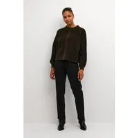 Strickpullover Regular fit black brown von Kaffe