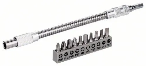 Bosch Accessories 2608522376 2608522376 Bit-Set Kreuzschlitz Pozidriv, Kreuzschlitz Phillips, Innen-Sechskant, Innen-Sechsrund