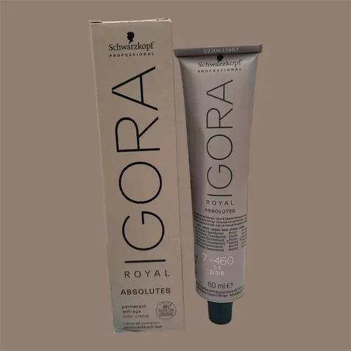 Schwarzkopf Igora Royal Absolutes 7-460 Mittelblond Beige Schoko Natur 60ml
