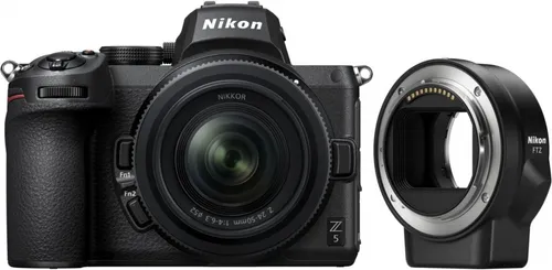 Nikon Z 5 Spiegellose Vollformat-Kamera - Spiegelreflex- & Systemkameras mit 24,3 MP, Hybrid-AF und 5-Achsen-Bildstabilisator für gestochen scharfe Bilder und 4K UHD Video.