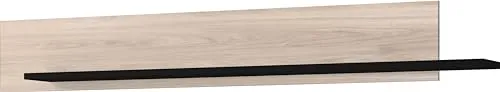 GW-CANTORIA Wandboard 1299 - Modernes Design für Ihr Zuhause - Wandboard in moderner Optik mit kratzfester Oberfläche und stoßfesten Kanten, ideal für stilvolle Wohnräume. Farbe Castello-Eiche-Nb./Schwarz.