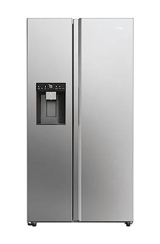 Haier HSW59F18EIMM Side by Side Kühlschrank mit Ice Maker - Kühlschrank mit 601 L Volumen, No Frost Technologie und WLAN-Anbindung für optimale Kühlung und einfache Steuerung per App.