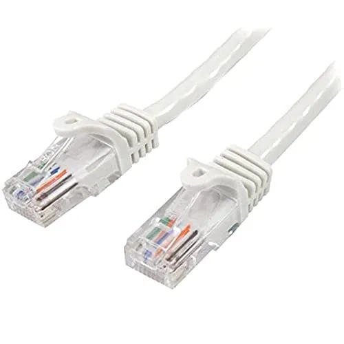 StarTech.com 10m Cat5e Ethernet Netzwerkkabel Snagless mit RJ45 - Cat 5e UTP Kabel - Weiß