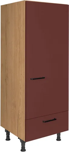 NOBILIA Kühlumbauschrank für 122er Einbaukühlschrank - Küchenschrank in Rot, ideal für einen eleganten und modernen Look in Ihrer Küche. Passt perfekt zu 122er Einbaukühlschränken und bietet optimalen Stauraum.