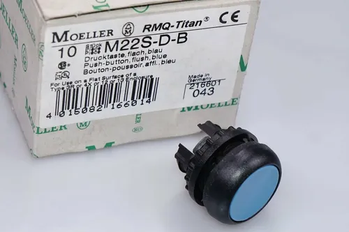 Stück Klöckner Moeller M22S-D-B Drucktaste, flach, blau NEU 1