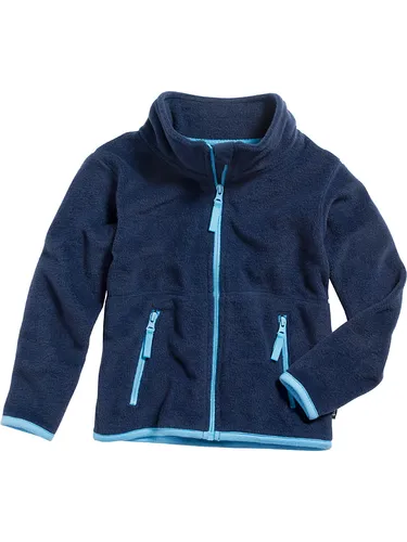 Playshoes Fleecejacke in Dunkelblau, Größe 140, Blau, Baby