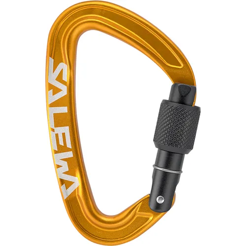 Salewa Ortles Screw Karabiner (Größe One Size, orange) in orange von Salewa