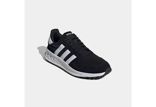 adidas Herren Run 84 Shoes - Core Black FTWR White Carbon, 44 EU - Herren-Sneaker mit schnürbarem Design, bequemer Cloudfoam-Zwischensohle und stylischem Obermaterial aus Textil und Leder-Overlays.
