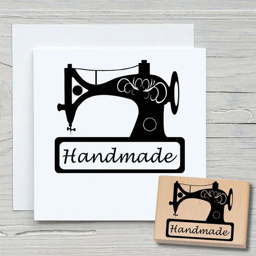 Stempel Nähmaschine - Motivstempel Holzstempel Scrapbooking Karten basteln DIY