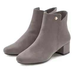 LASCANA Stiefelette - Bequeme VEGAN Ankle Boots mit Blockabsatz - Wanderschuhe mit 5 cm Blockabsatz, ideal für Komfort und Stil. Hergestellt aus 100% veganen Materialien, perfekt für umweltbewusste Mode.