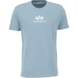 Alpha Industries Basic ML T-Shirt, grau-blau, Größe S für Männer