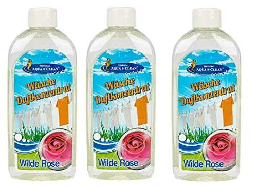 AQUA CLEAN Wäsche Duftkonzentrat 3x250ml (Wilde Rose)