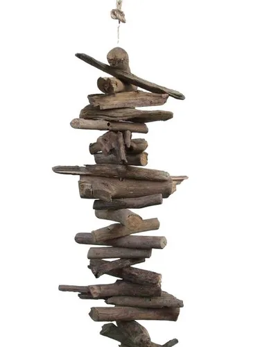 Deko-Impression Hängedekoration Bezaubernd schöne mediterrane Girlande Treibholz braun maritim (1 St)