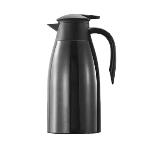 Thermoskanne Isolierkanne Kaffeekanne 2 Liter CF-THERM2 Schwarz