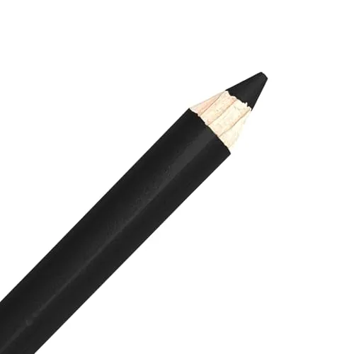 GRIMAS Make-up Pencil, Farbe 101 schwarz, professioneller vielseitiger Schminkstift für Augen und Lippen, Kajalstift, Augenbrauenstift, Lippenkonturstift