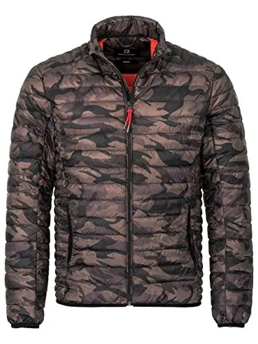 Durban Herren Steppjacke leichte sportliche Übergangsjacke modische Jacke für Männer (XL, dired camo)