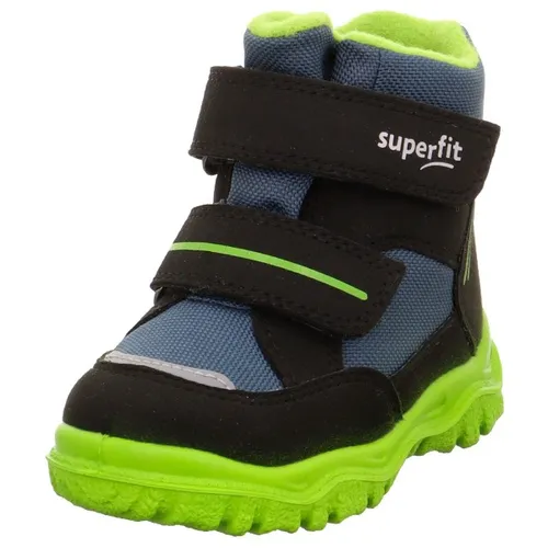 Superfit Jungen HUSKY1 Boot - Modern, Schwarz/Hellgrün, Größe 28 - Wanderschuhe mit GORE-TEX Membrane für Wasserdichtigkeit und Atmungsaktivität. Ideal für aktive Kinder mit herausnehmbarer Einlegesohle und kuscheligem Warmfutter.