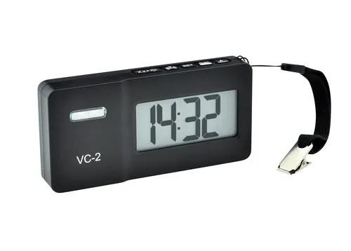 HUMANTECHNIK Funk-Reisewecker VC-2 extra laut mit Vibration und Blitzlicht