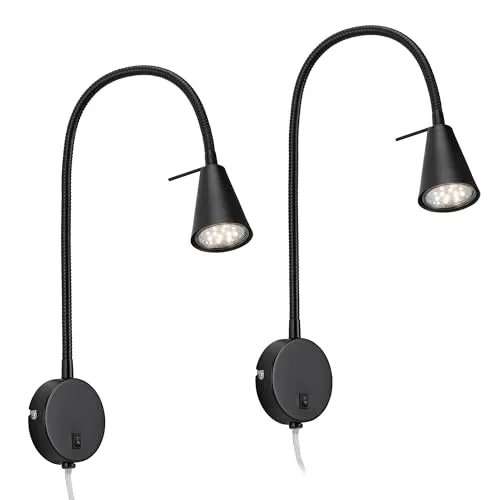 Briloner Leuchten Bettleuchte TUSA 2480025 in schwarz von Briloner