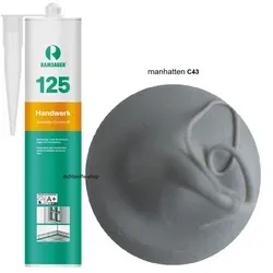 Ramsauer 125 Handwerk manhatten C43 1K Silikon Dichtstoff 310ml Kartusche