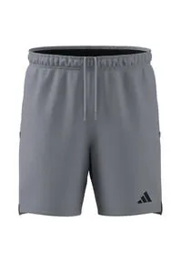 adidas Men's Designed for Training Workout Shorts Halo Silver - Activewear-Shorts für Herren mit regulärem Schnitt, elastischem Bund und AEROREADY-Technologie für trockenen Tragekomfort während des Trainings.