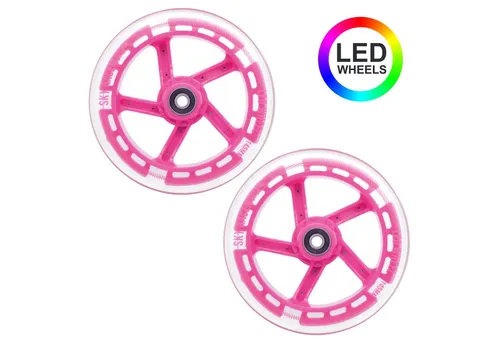 Apollo Cityroller Ersatzräderset Pro Wheels für City Scooter 145 mm - Wheel Set, LED Wheels