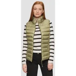 QS Outdoorjacke Outdoor-Weste Steppweste mit Stehkragen grün XXL (44)